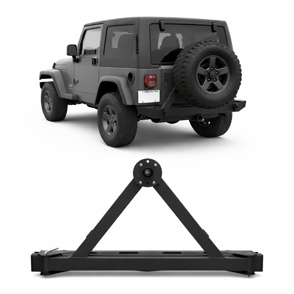 Jeep Wrangler Rear Bumper With Spare Tire Holder Rancho | UAE