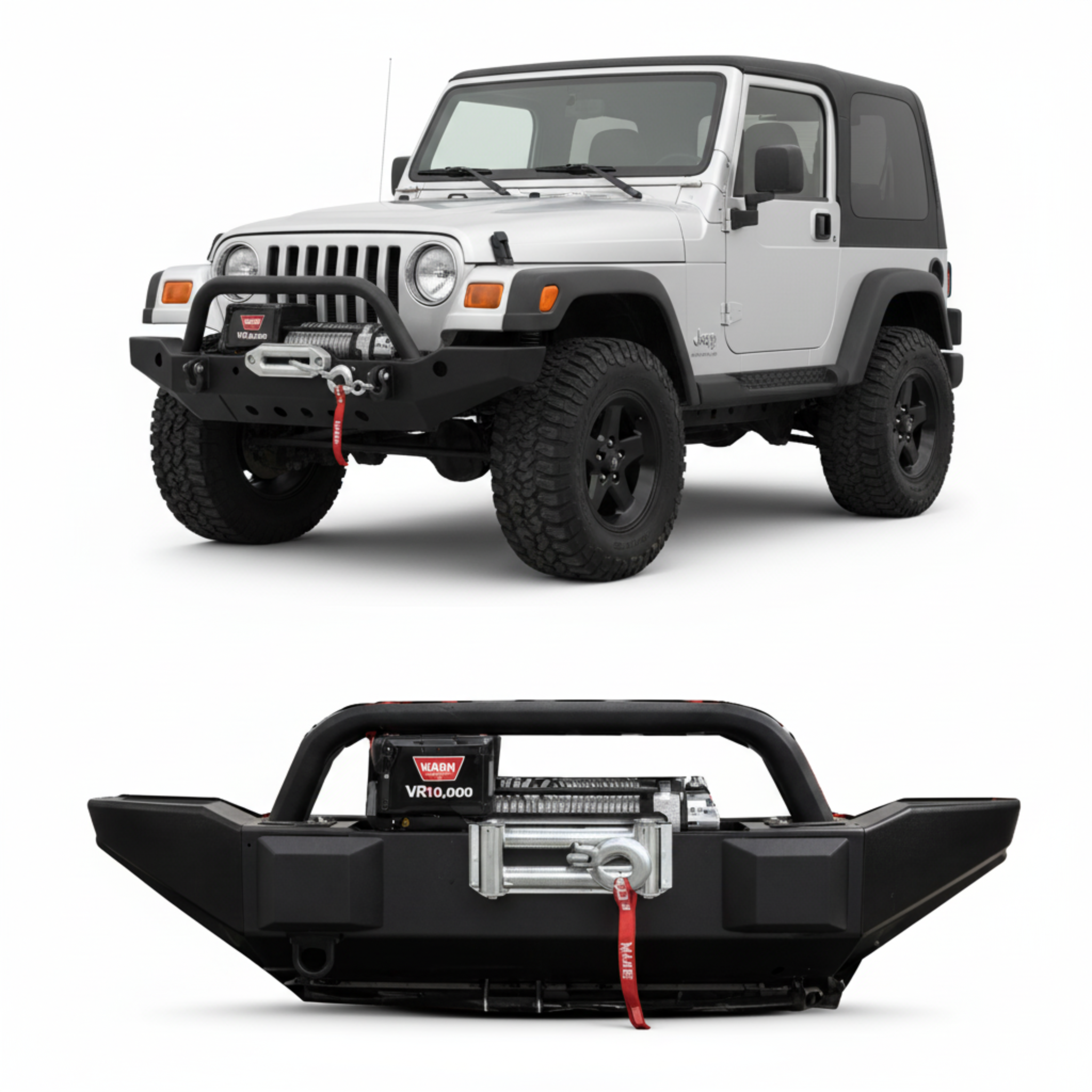 Jeep Wrangler TJ Front Bumper Sahara Pro Performance Off-Road Steel Bumper | UAE