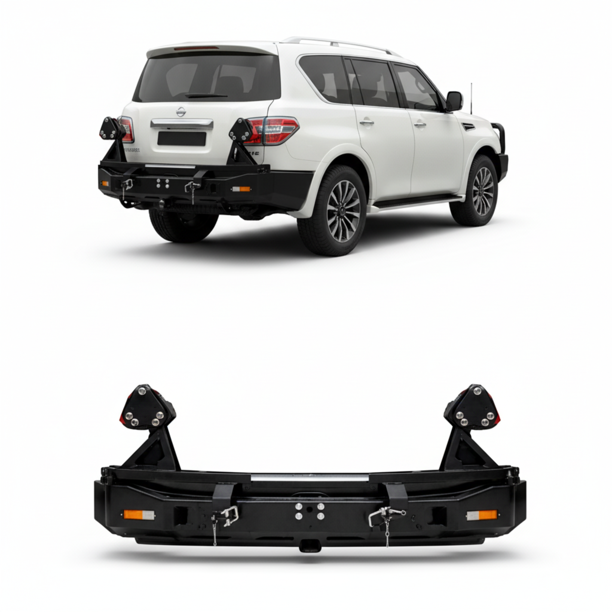 Nissan Patrol Y62 Rear Bumper With 2 Tyre Holder Pro Performance | UAE