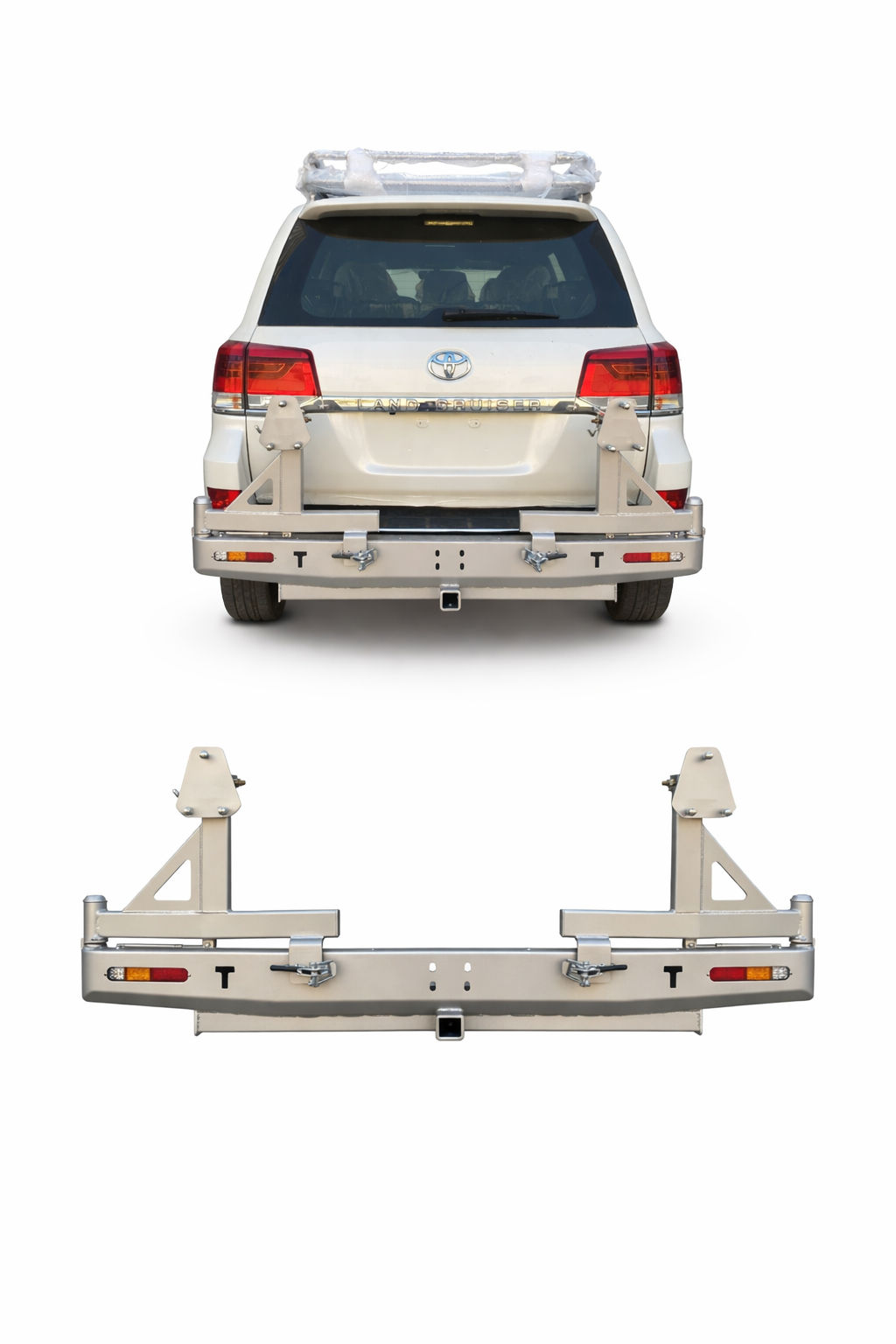 Toyota LC200 Rear Bumper 2 Tire Holders Pro Performance | UAE