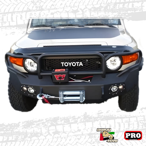 Front Bull Bar with Pipe a robust 4x4 offroad accessory tailored for the FJ Cruiser from 2003 to 2020