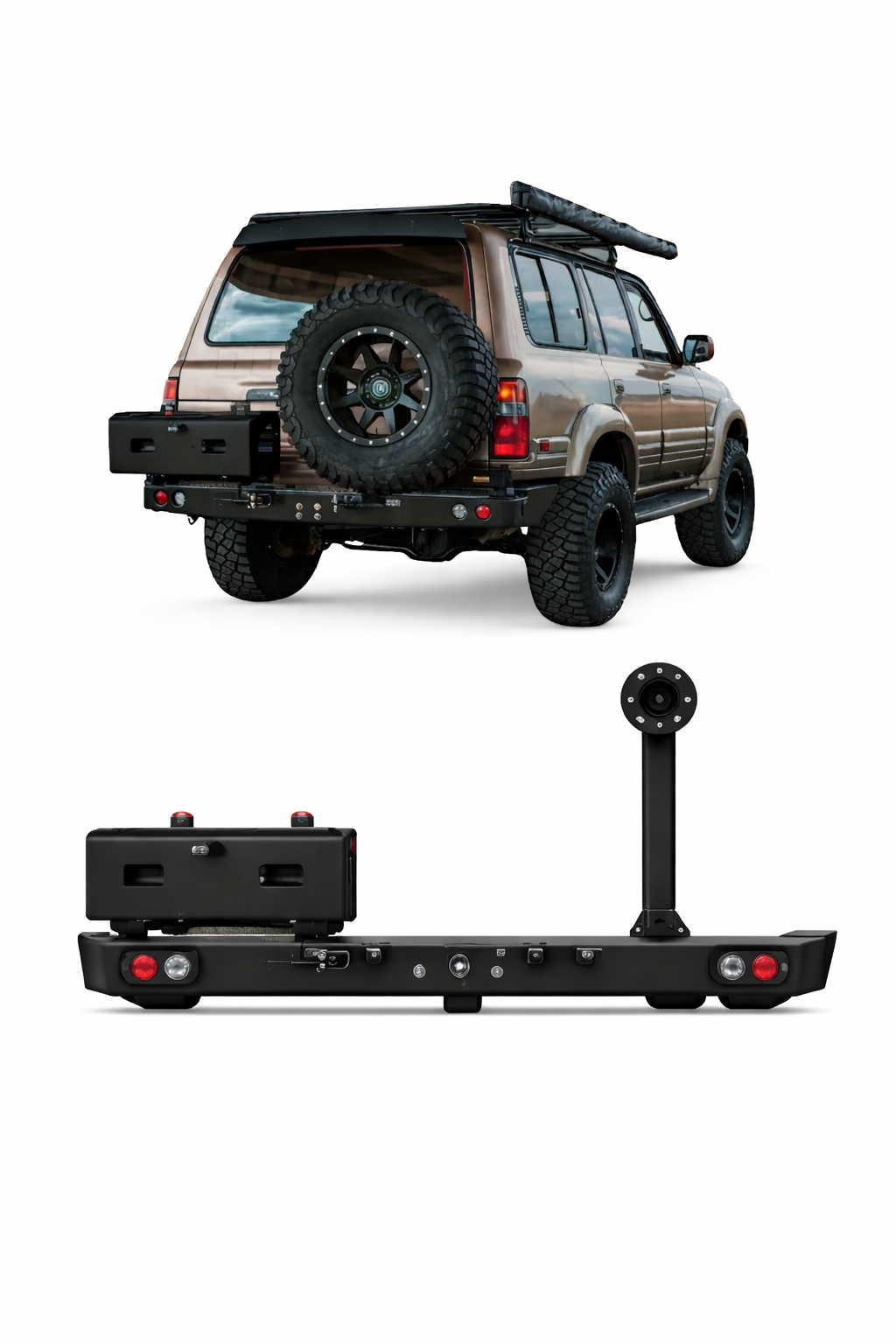 Toyota LC80 Rear Bumper With 2 Holder Pro Performance | UAE