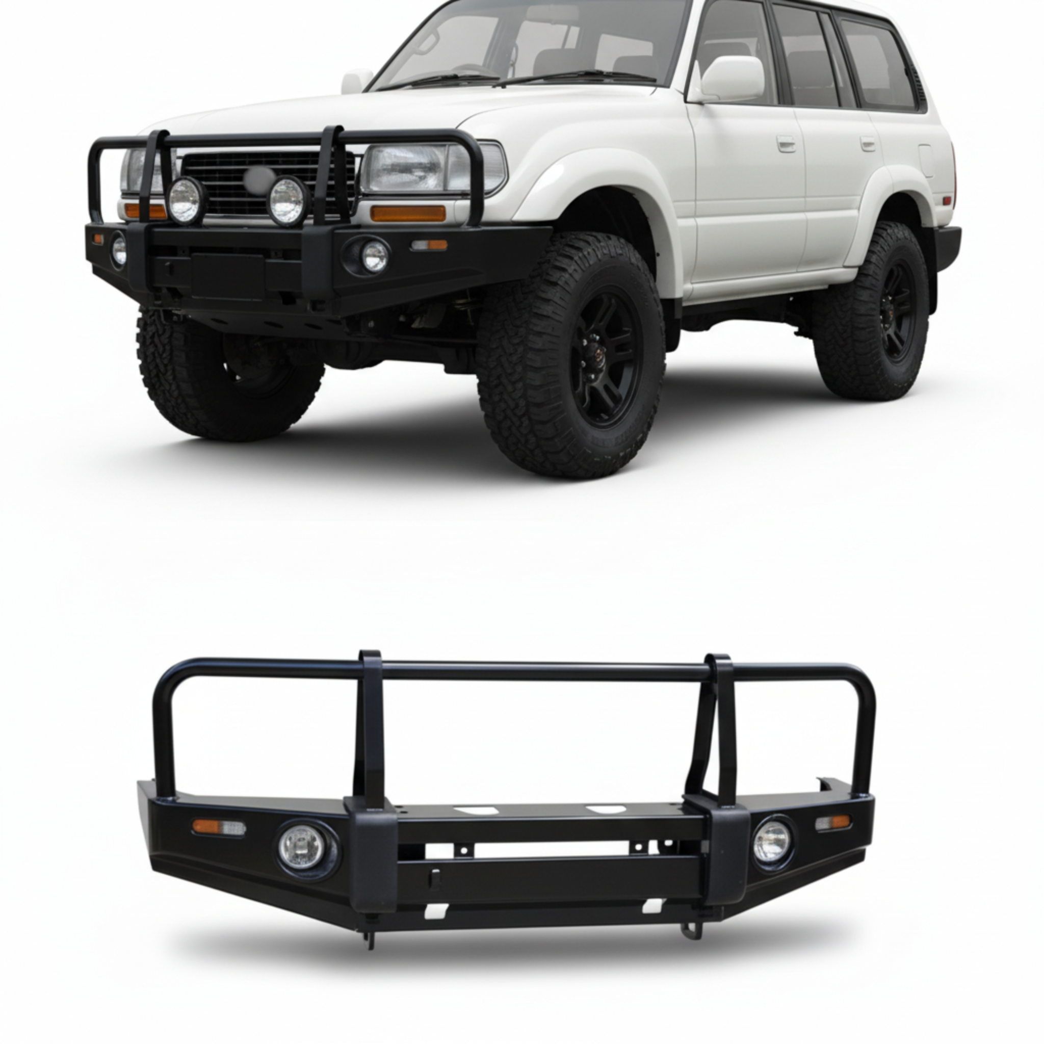 Toyota LC80 Front Bumper Pro Performance Off-Road Steel Bumper | UAE