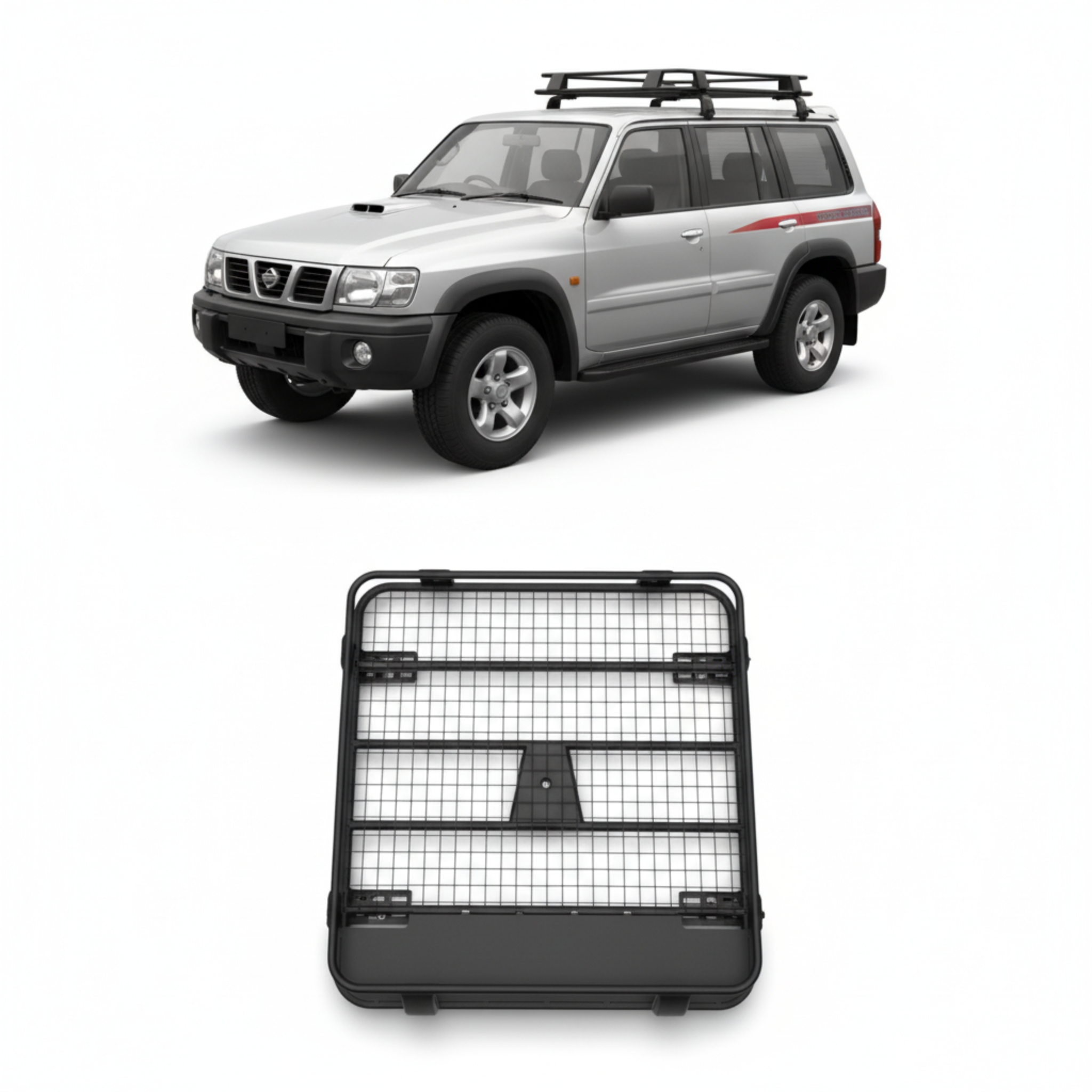 Universal Aluminum Roof Rack Short Size | Compact Cargo Carrier | UAE