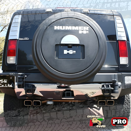 The Hummer H2 spare tire holder 4x4 carrier