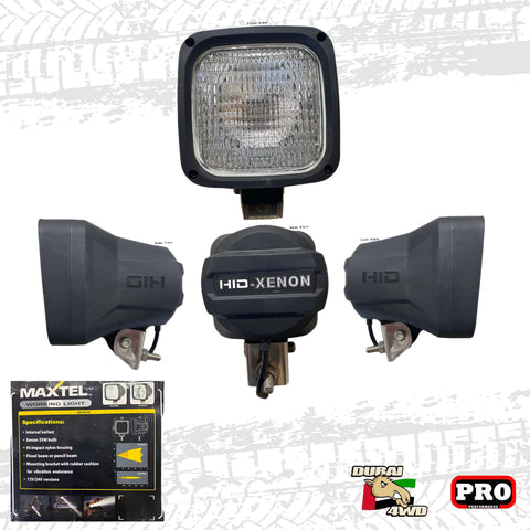 MAXTEL 4x4 Working Light boasts HID-Xenon technology, a potent Philips bulb